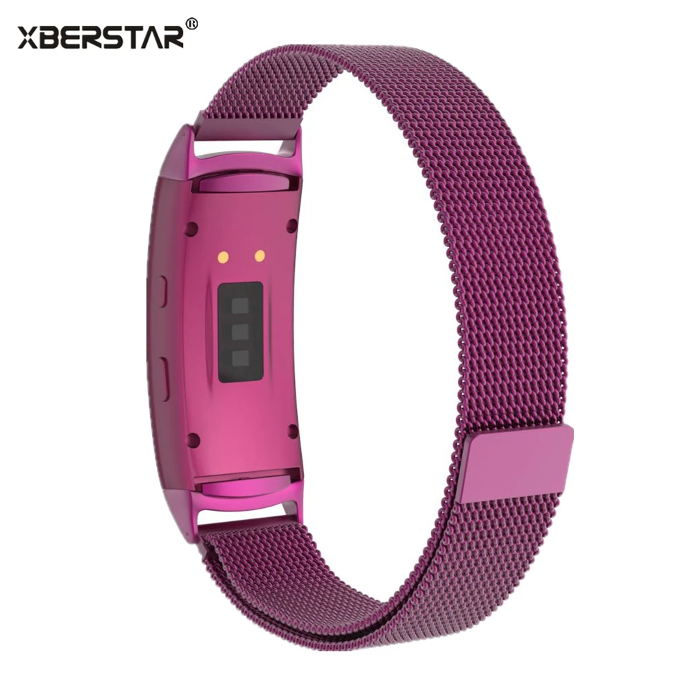 Миланские часы из нержавеющей стали, ремешок на запястье для samsung Galaxy gear fit 2 fit2, SM-R360, gps, Магнитная Петля, браслет, ремешок для часов