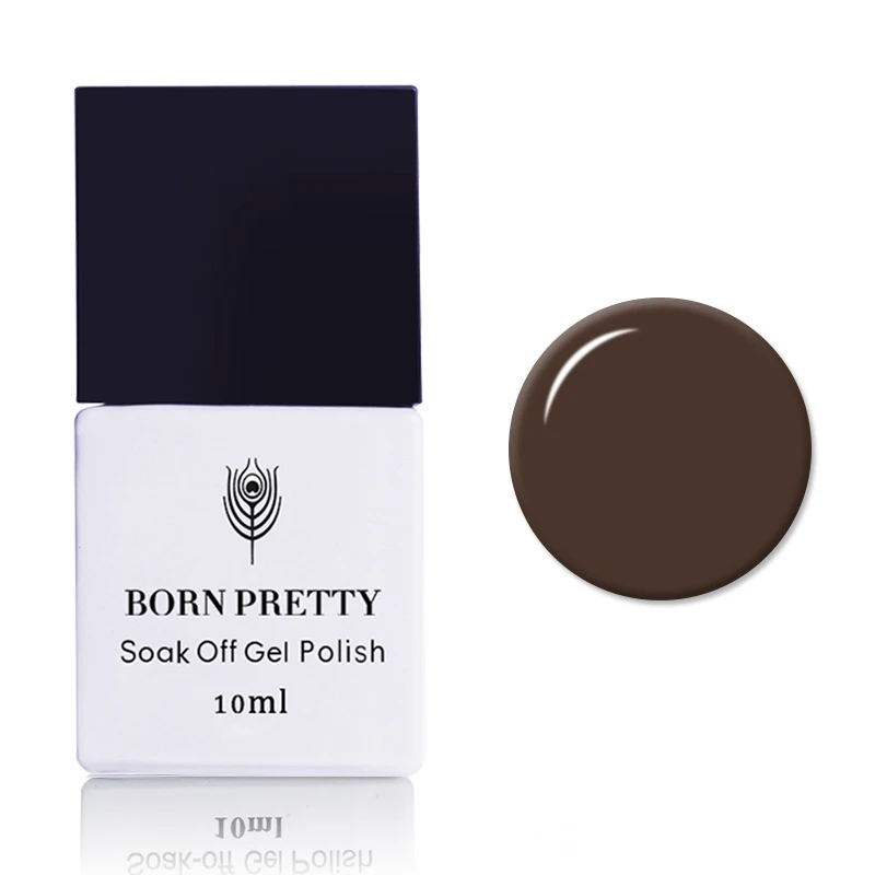 10 мл BORN PRETTY Chocolate коричневый УФ гель для ногтей лак кофе чистый цвет Замачивание