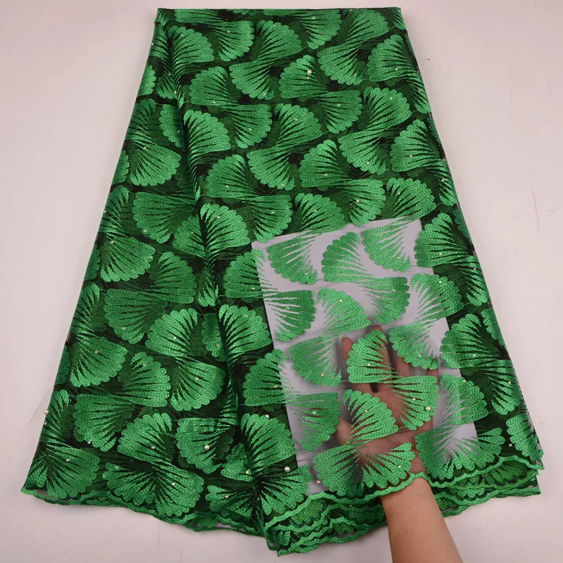 

Nigeria Lace With Stones Embroidery Mesh Tulle Lace Fabric For Party Dress African French Lace Fabric A1299