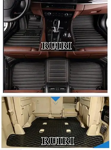 Высокое качество! Специальные коврики на заказ + коврик для багажника Toyota Land Cruiser 200 7 мест 2018 2007 прочные