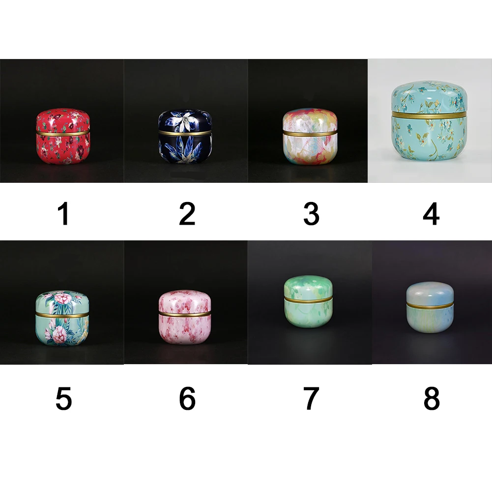 Кофе банка для чая круглый металлический китайский стиль хранения коробки с