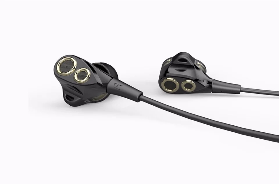 UiiSii BA-T8 HiFi наушники, наушники с двойной динамической музыкой, наушники-вкладыши с шумоподавлением, проводные с микрофоном для iPhone, Xiaomi, Android