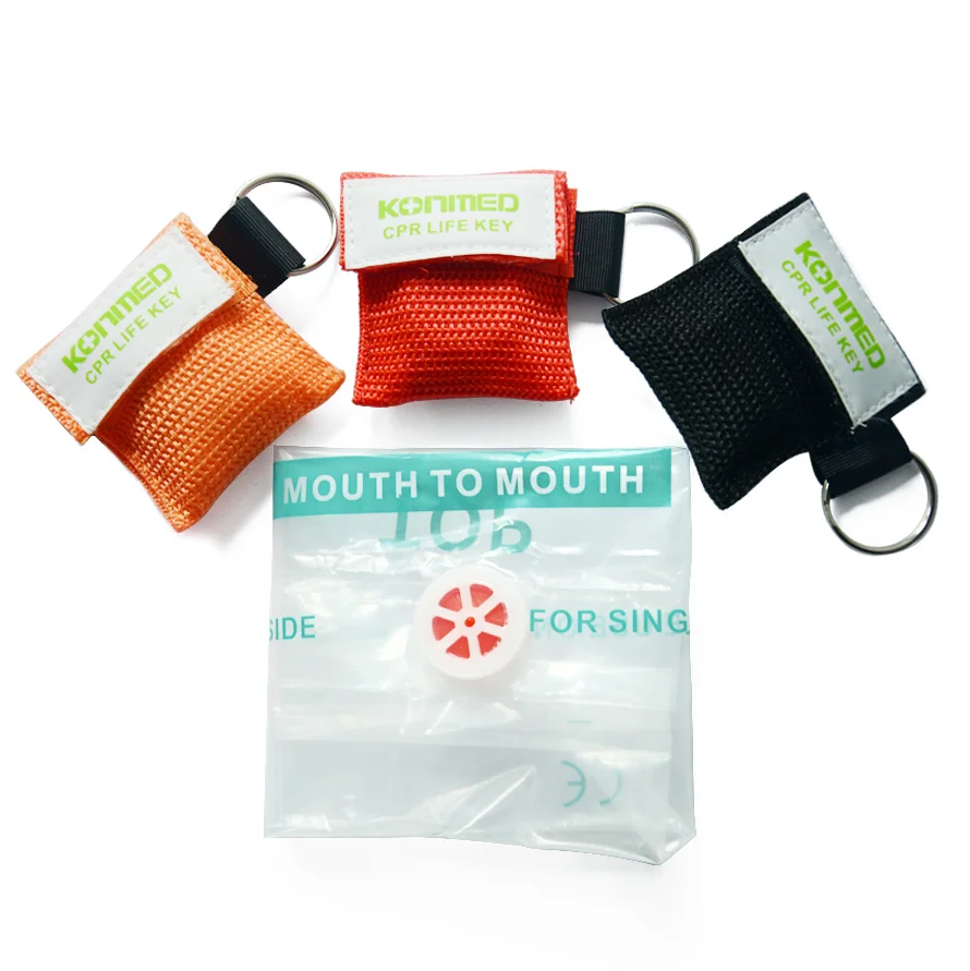 2 шт. CPR лицевой щит Resuscitator изолирующая маска брелок кольцо аварийная