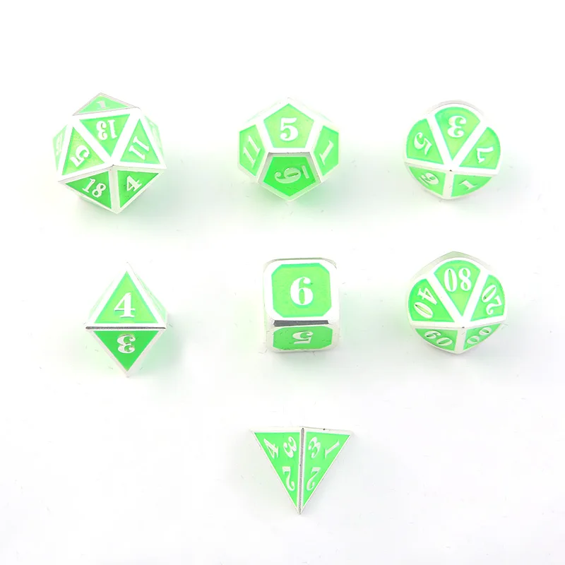 Игральные кости DND металлический Rpg набор многогранные D20 10 8 12 интересные