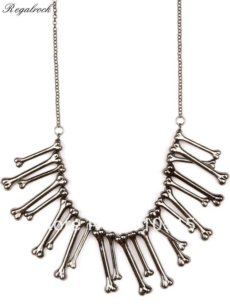 

Модный богемный этнический чокер Regalrock в стиле стимпанк WishBone, винтажное массивное ожерелье Макси Power Bone, женское колье