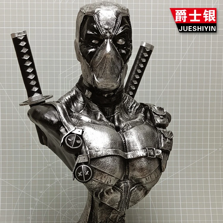 Комиксы DC, Marvel Коллекционная Фигурка 1/3 33 см, статуя Дэдпула из смолы, статуэтка для украшения дома, подарки на день рождения для мужчин и детей