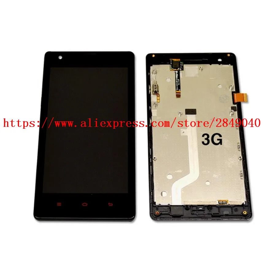 Nero redmi 4 7 &quotЖК дисплей в сборе + сенсорный экран дигитайзер Con telaio di ricambio для xiaomi riso