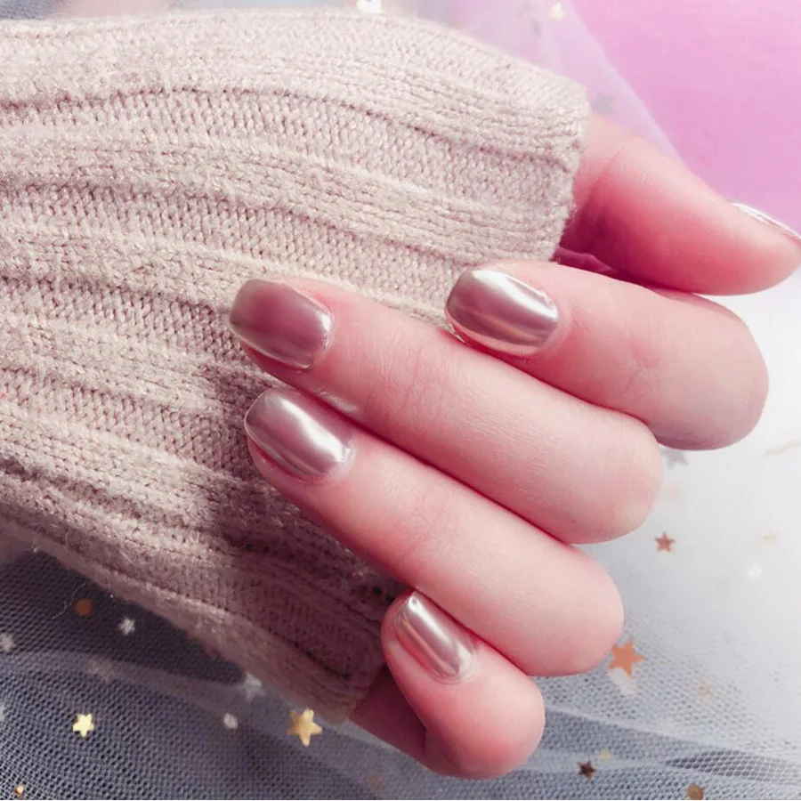 Bittb 2 шт. порошок для ногтей хромированный Блестящий пигмент французский маникюр