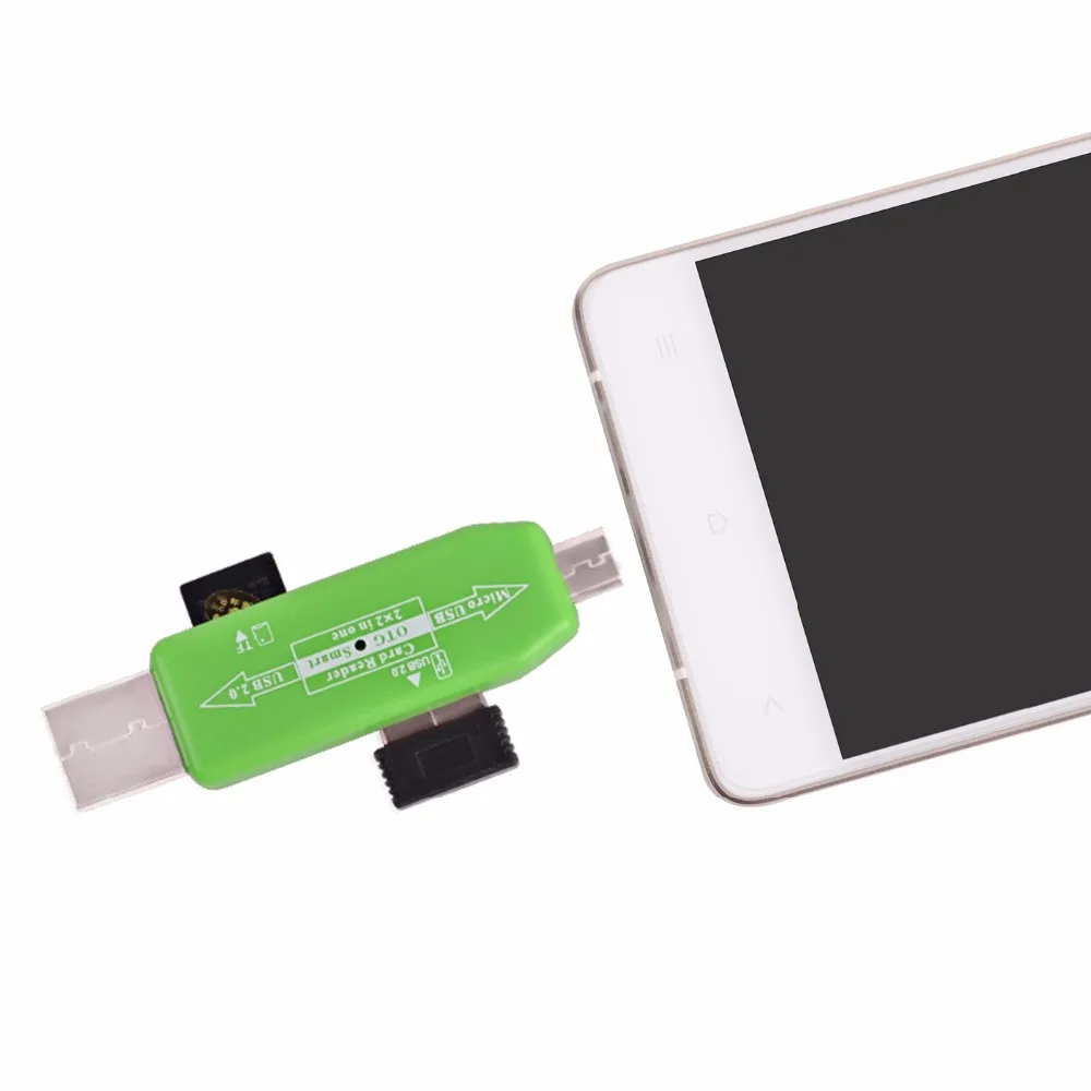 Новый OTG кард-ридер USB 2 0 концентратор Универсальный Micro TF адаптер комплект