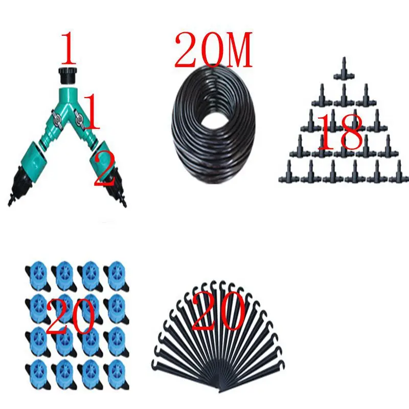 Комплект капельного орошения 20 м 8 л автоматическая система полива цветов 2|irrigation