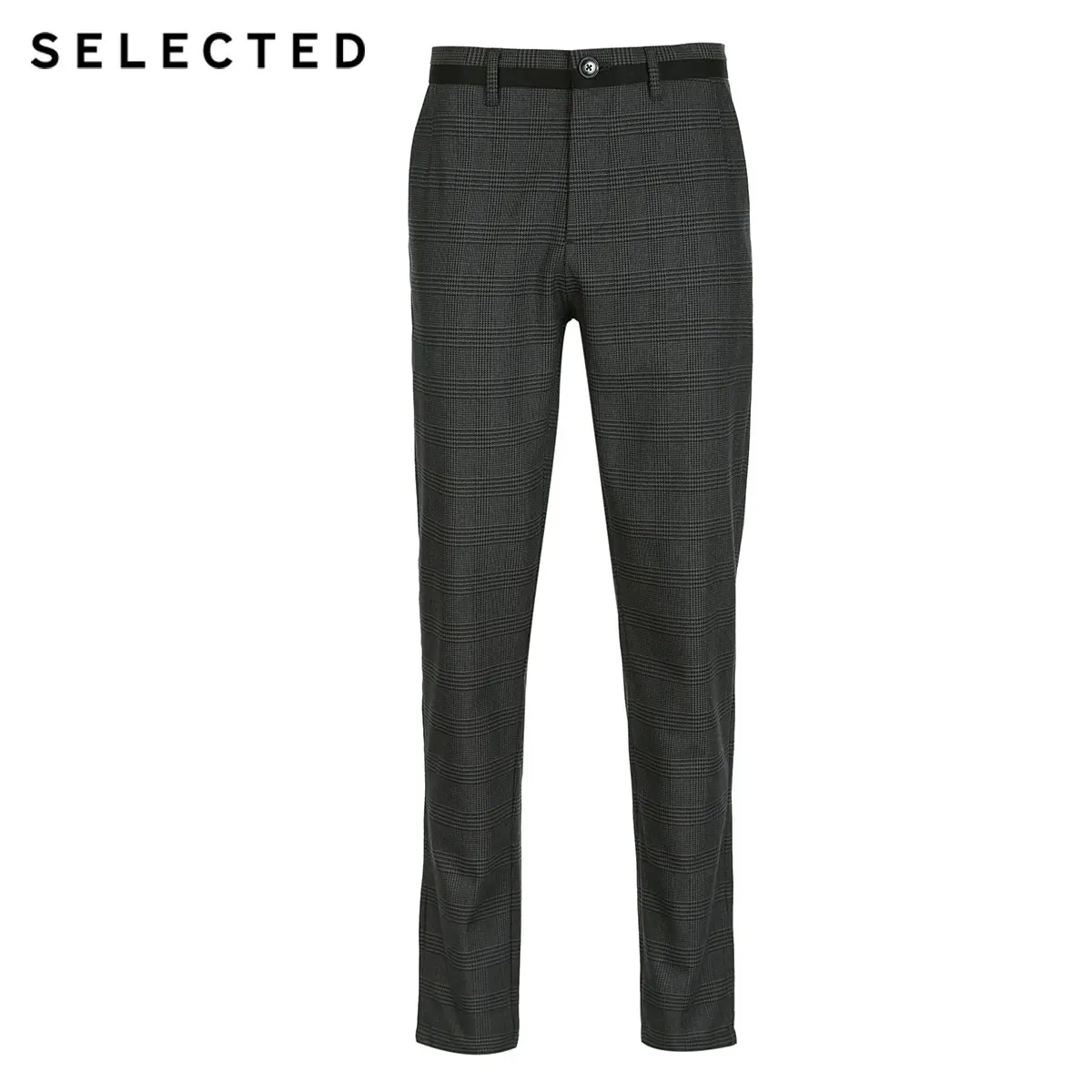 SELECTED crisp contain cotton grid fashion foot men's cultivate morality leisure trousers S | 418414527