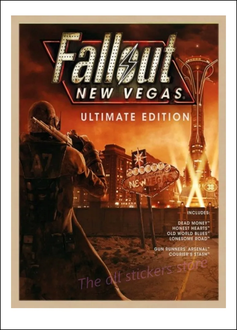 Fallout 3 4 игры плакат Фоллаут серии игра в ретро стиле крафт бумага Бумага ручной