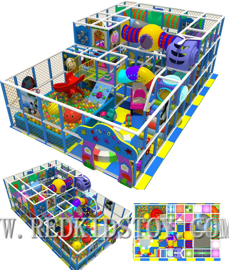 Стандарт США обслуживание от двери до детская мягкая крытая игровая площадка три