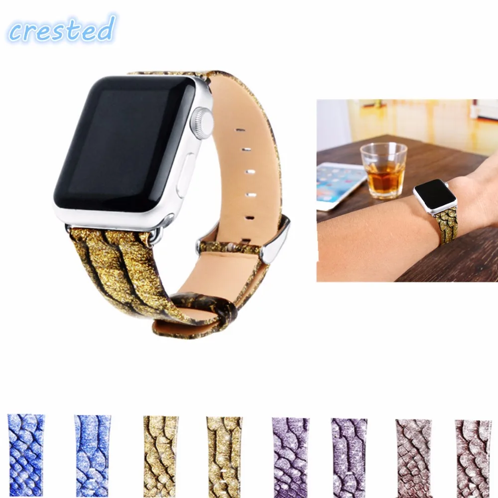 Ремешок из кожи питона для apple watch band 42 мм/38 запасные ремешки часов браслет с