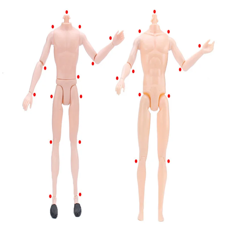 30cm moveable jointed doll body for boyfriend Ken toy naked man prince nude with shoes children toys | Игрушки и хобби