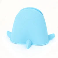 blue insulation non stick anti slip pot holder clip cooking baking oven mitts kitchen silicone heat resistant gloves clips