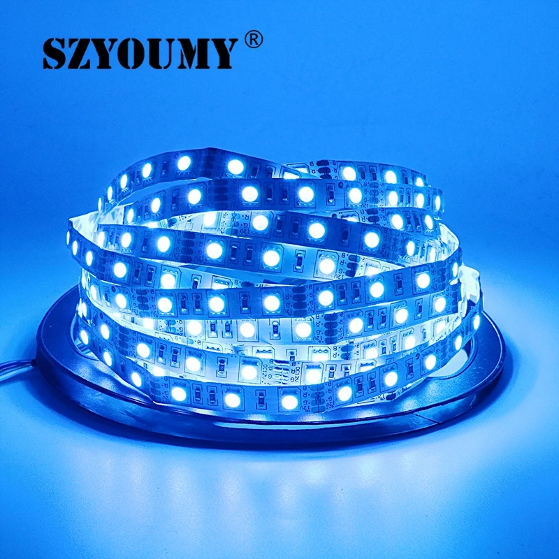 SZYOUMY 5 м 5050 RGB WIFI Светодиодная лента Водонепроницаемая пульт дистанционного