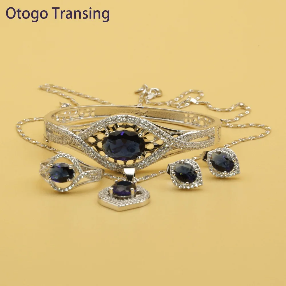 Otogo transming индийские модные комплекты ювелирных изделий с надписью Love серебряный