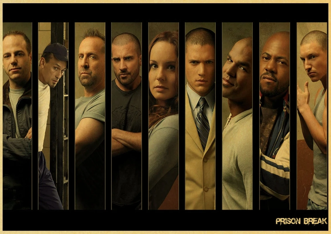 Prison Break Wentworth Miller Доминик Пёрселл винтажный бумажный плакат настенная живопись украшение дома 42X30 см 30X21 см