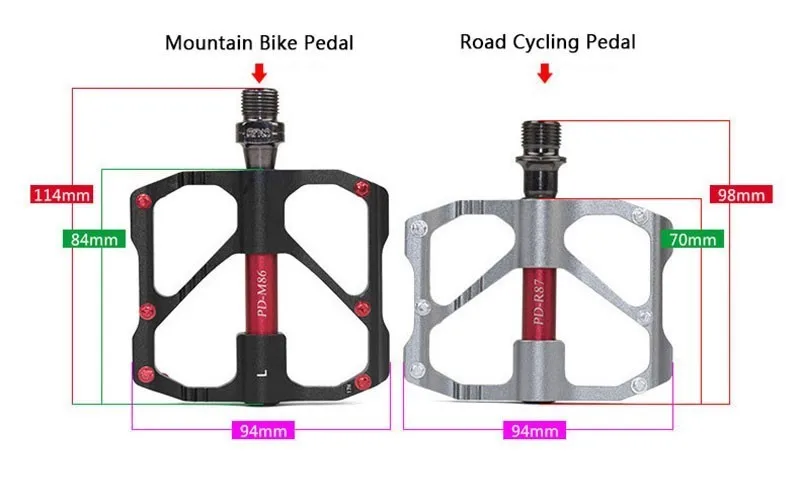 PROMEND 1 пара велосипедных педалей для MTB шоссейного велосипеда противоскользящие ультралегкие педали для горного велосипеда углеродное волокно 3 подшипника велосипедные педали