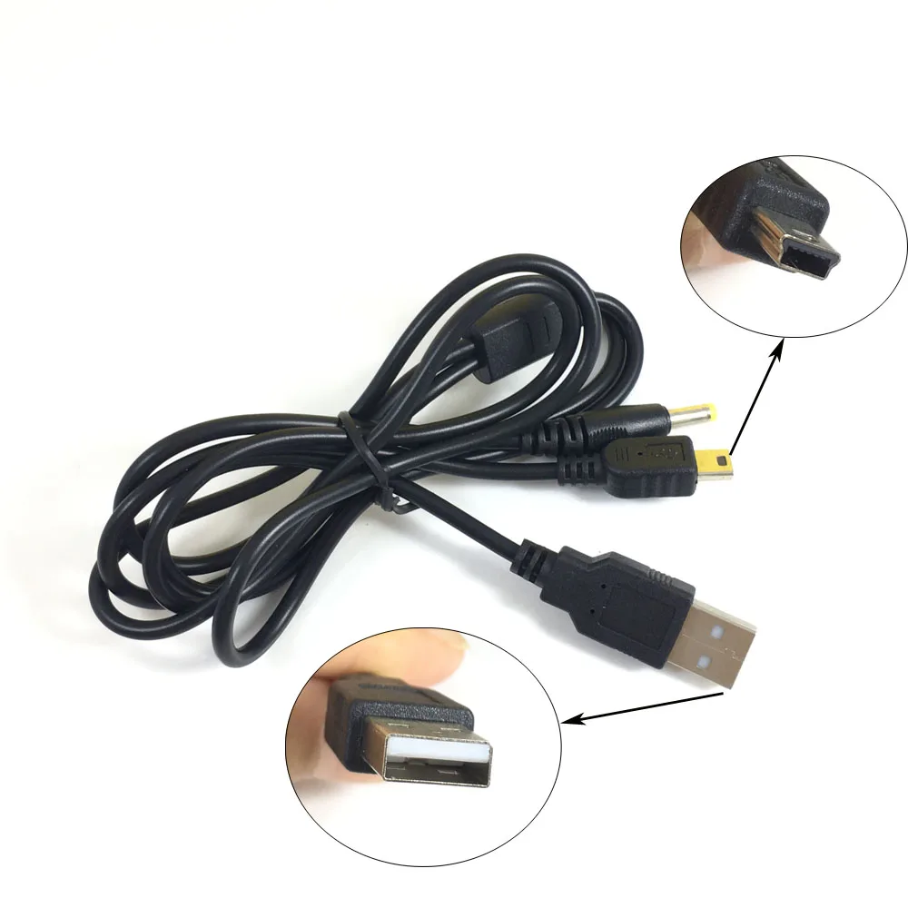 

2 in 1 USB Charger Cable Data Transfer Power Charging Cord For Sony PlayStation Portable PSP 1000 2000 3000 to PC Sync Wire Line