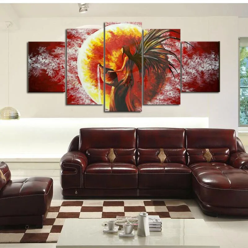 

100% Hand painted abstract figure oil painting canvas art nude lovers decorative wall pictures home decor gift ready to hang