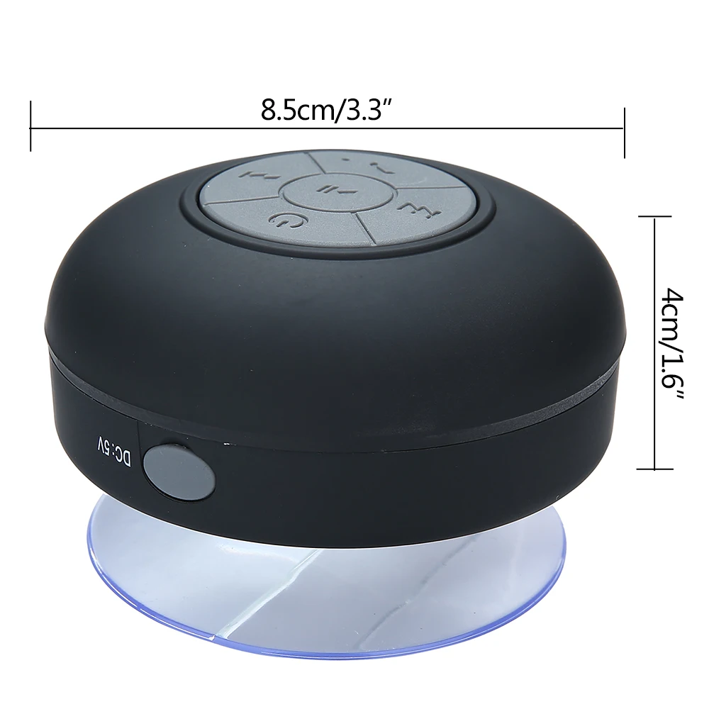 Kobwa Беспроводной Bluetooth Динамик с присоской для Ванная комната Душ Портативный