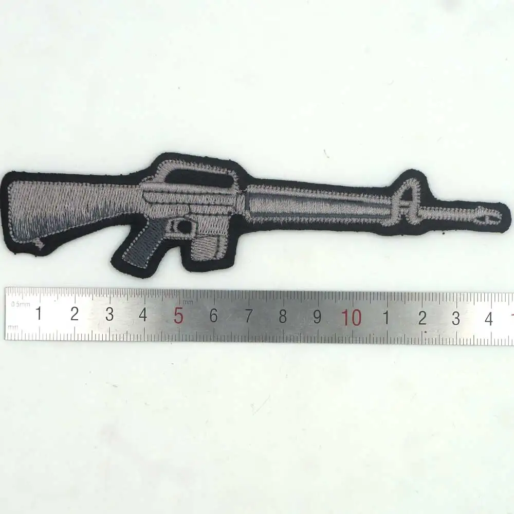 M16 винтовка патч вышитая аппликация этикетка для шитья панк байкерское патчи
