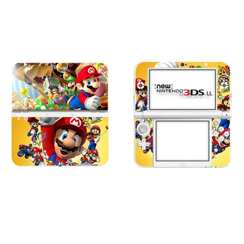 DSLL0077 Супер бумага Марио виниловая наклейка на кожу Наклейка для нового 3DS XL Скины Наклейка s для нового 3DS LL виниловая Защитная Наклейка - Цвет: DSLL0077