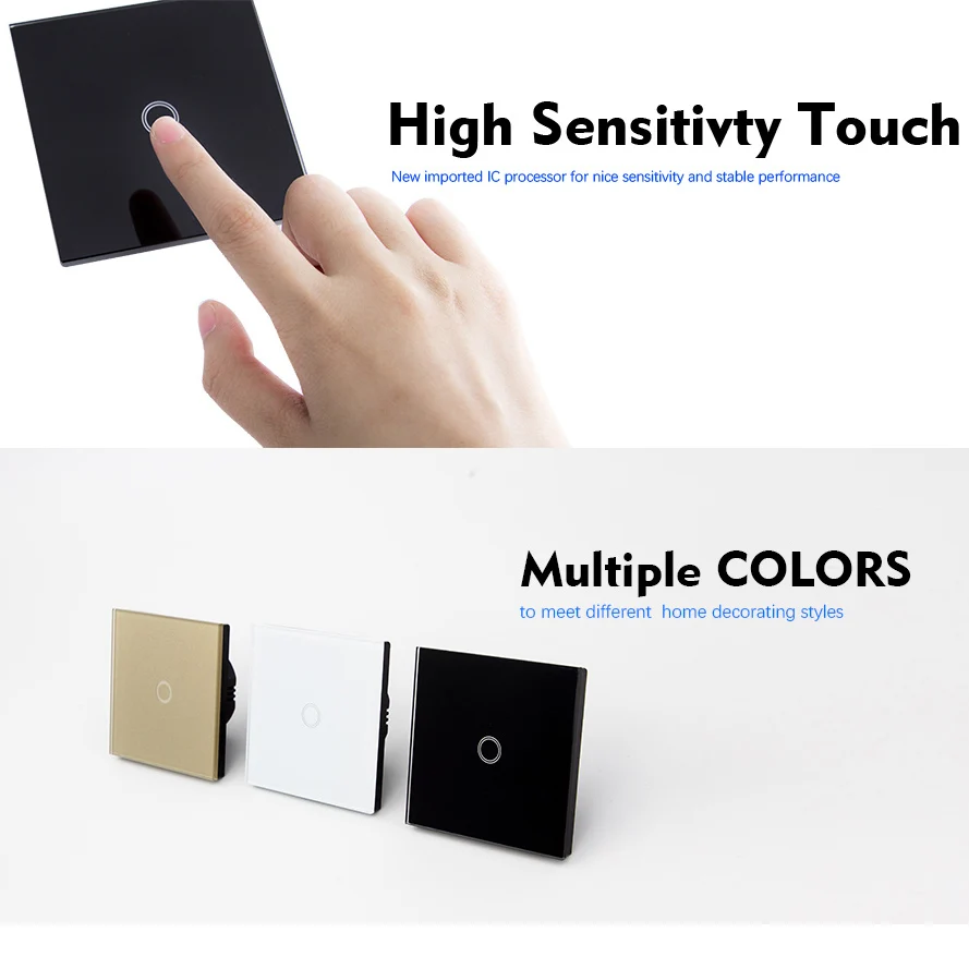 JIADIAN сенсорный выключатель Умный света панель настенный 1/2/3 банда wifi стандарт ЕС