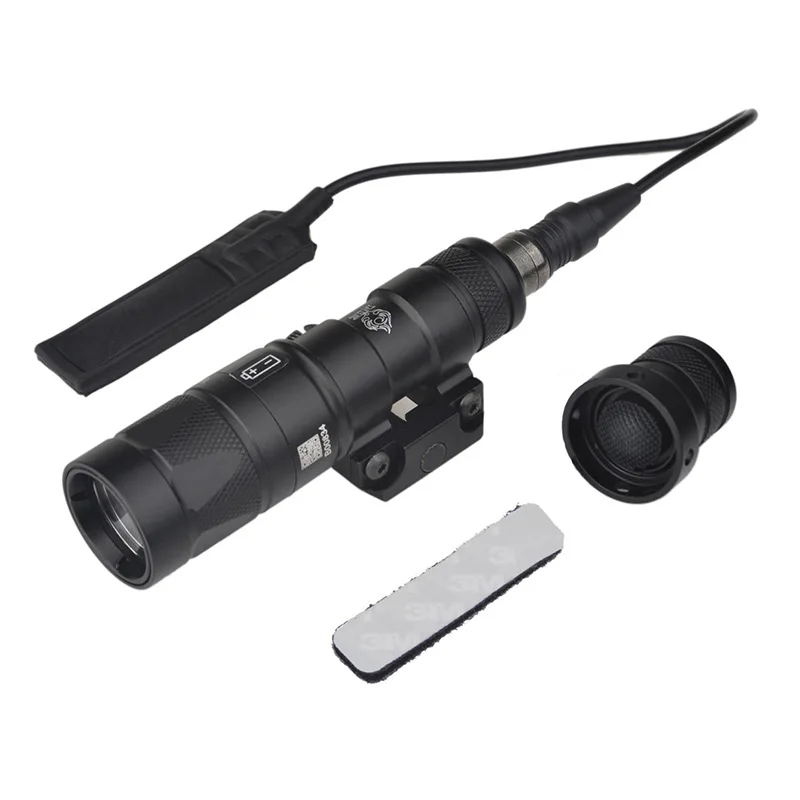 SEIGNEER Hunting Tactical flashlight with tail switch M300W Q5 KM1-A Scout Light Full Version (Strobe Output Ver.) black DE | Спорт и