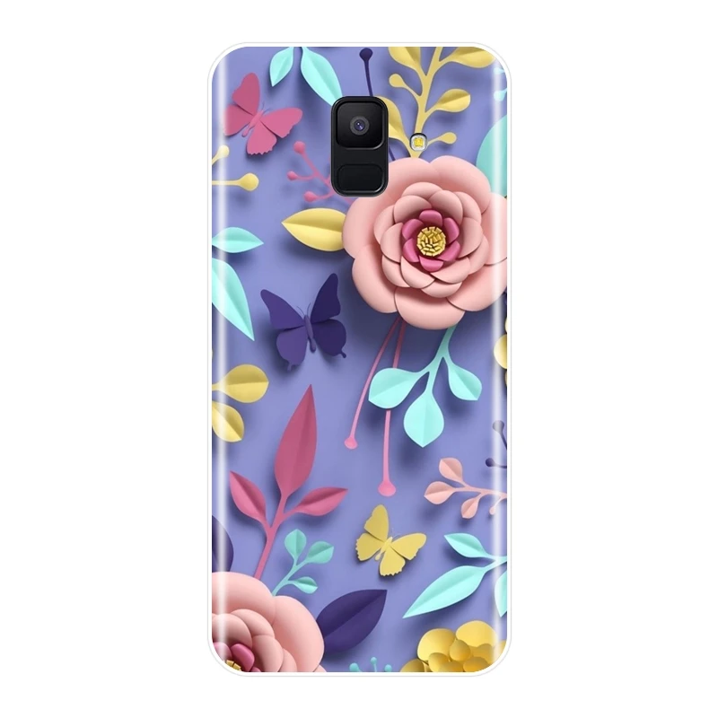Мягкий силиконовый чехол из ТПУ для Samsung Galaxy A6 A7 A8 2018 A3 A5 2016 2017 задняя крышка с