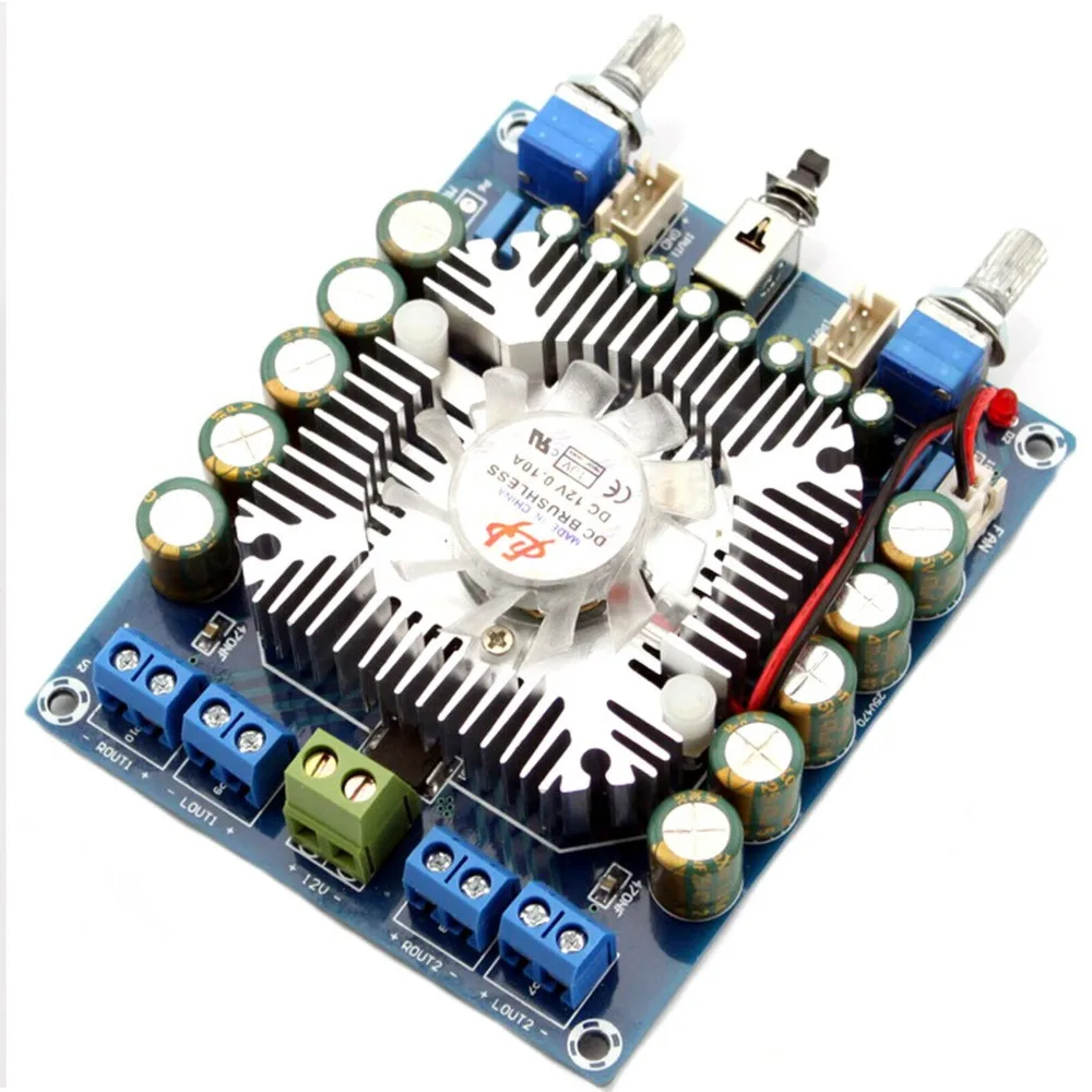Собранная плата автомобильного усилителя звука TDA7850 HIFI 50 Вт * 4 DC12V 14.4V AMP