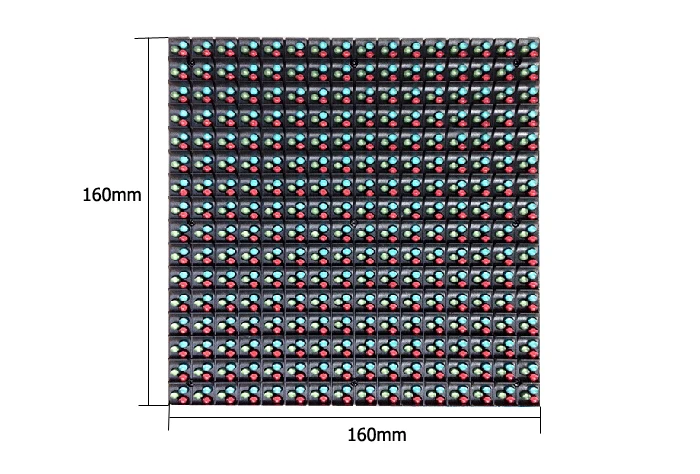 P10 светодиодный дисплей модуль 10 мм 16*16 пикселей 1/4 сканирование наружная rgb