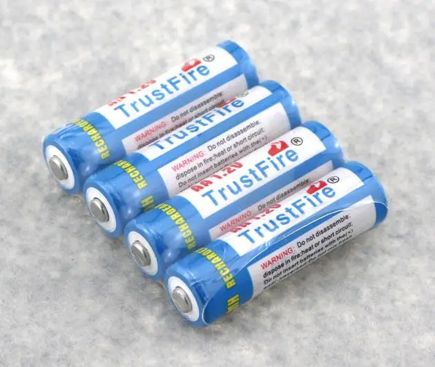 4pcs/lot Trustfire AA 2700mAh NI-MH 1.2V Rechargeable Battery For Toys MP3 Camera With Package Case Size 5 AA NiMH Batteries