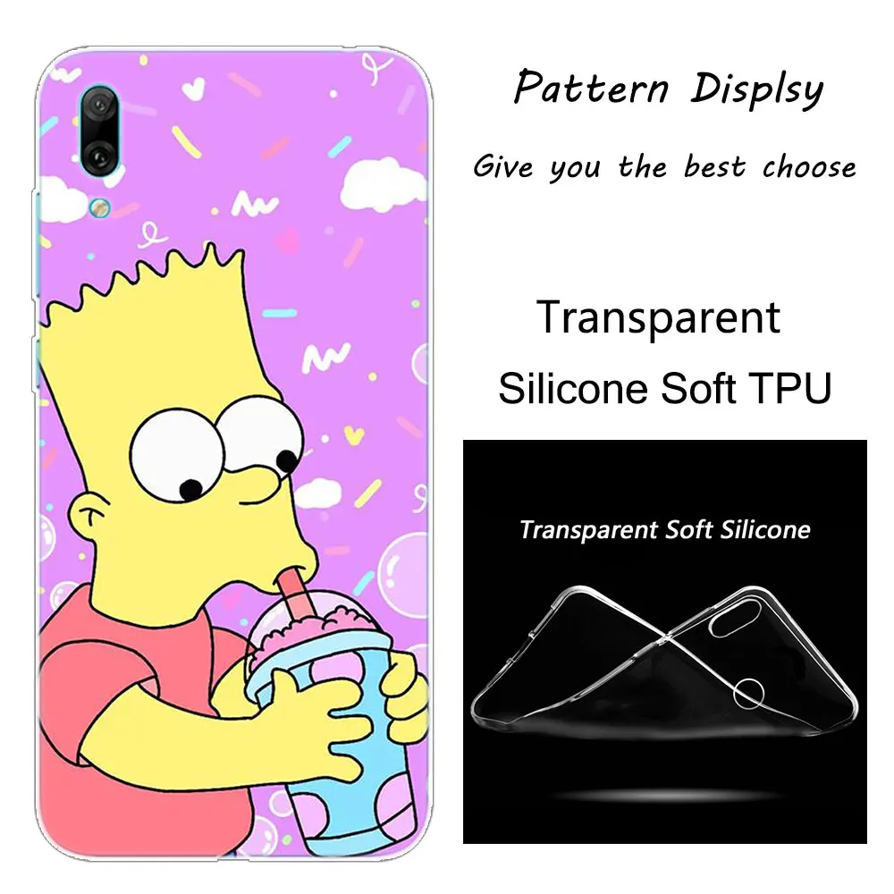 Популярный Мягкий силиконовый чехол для телефона Homer Simpson для huawei mate 10 20 Lite Pro Enjoy 9S Y9 Y7 Y6 Y5 Pro Модный чехол
