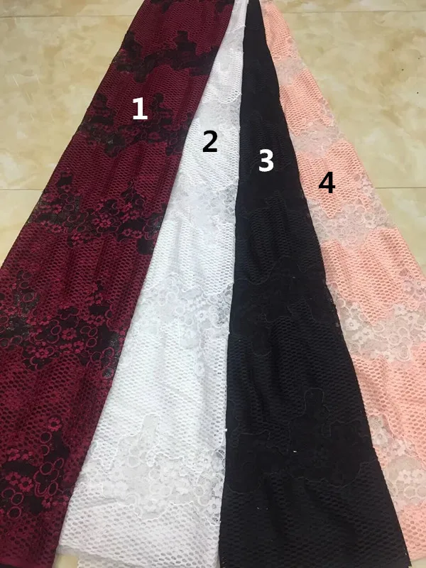 Красивая яркая нигерийская ткань для вечернего платья Новая африканская вышитая