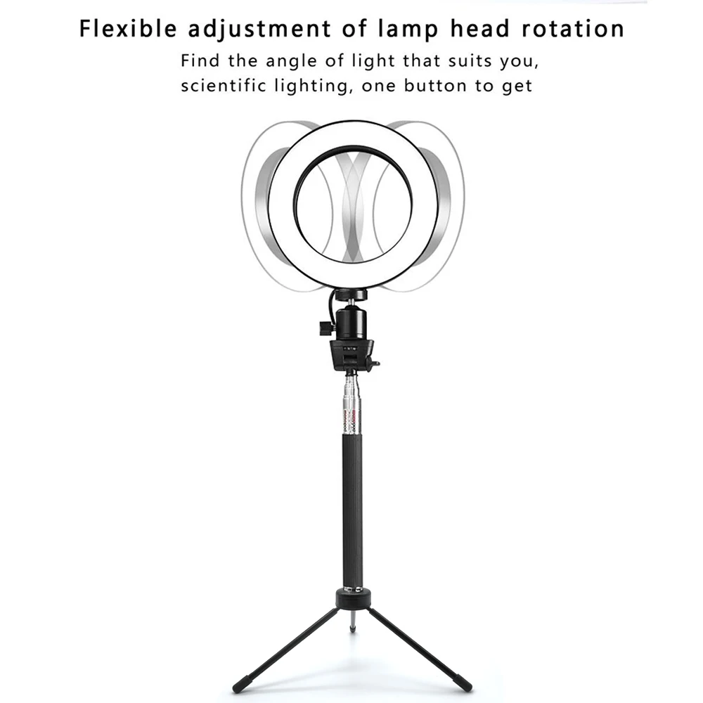 Travor Dimmable 64 шт. светодиодный кольцевой светильник для селфи 3200 5500k фотосъемки с