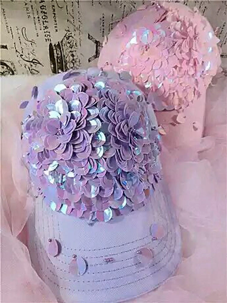 2 шт. 3D Кружевная аппликация ручной работы с бусинами блестками цветами шляпой