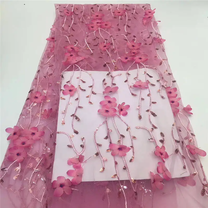2019 Best selling african cord lace High quality french fabric with plenty Sequins for Nigeria guipure wedding 708 | Дом и сад