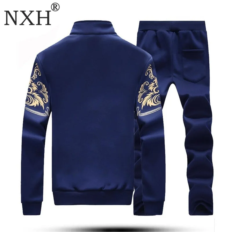 Плюс Размеры из 2 предметов куртка + брюки комплекты 6XL Для Мужчин's спортивной
