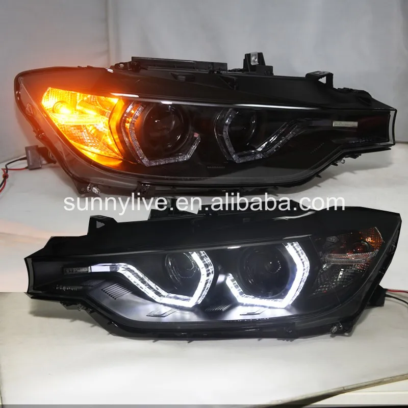 

Для BMW F30 F35 318 320 325 328 330 335 светодиодный Ангельские глазки фара для оригинальный галогенная лампа для автомобиля SN