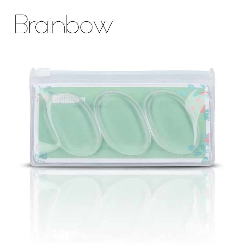 Силиконовая губка для макияжа Brainbow 3 шт./упак . Желейная косметическая лица