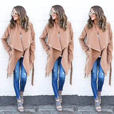 Женская теплая Модная длинная ветронепроницаемая куртка с капюшоном парка