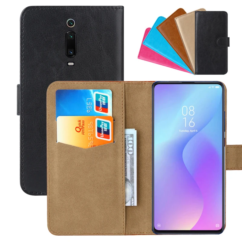 

Luxury Wallet Case For Xiaomi Redmi K20 Pro PU Leather Retro Flip Cover Magnetic Fashion Cases Strap