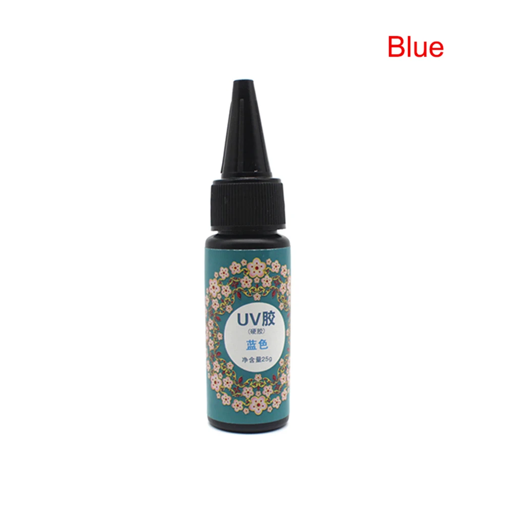Blue УФ-смола 25 г ультрафиолетовая отверждаемая эпоксидная смола для DIY изготовления ювелирных изделий Ремесло Украшение литье покрытие LXY9 OC16 - Цвет: Blue