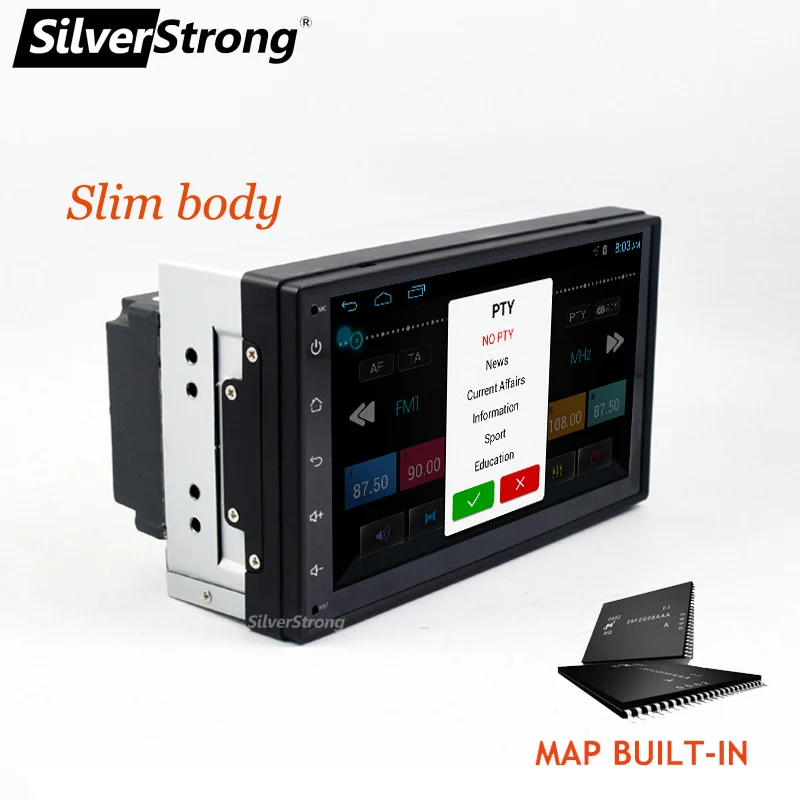 2DIN автомобильный 7 ''IPS GPS Android9.0 Универсальный 2Din Lada Granta DVD 2 DIN универсальный