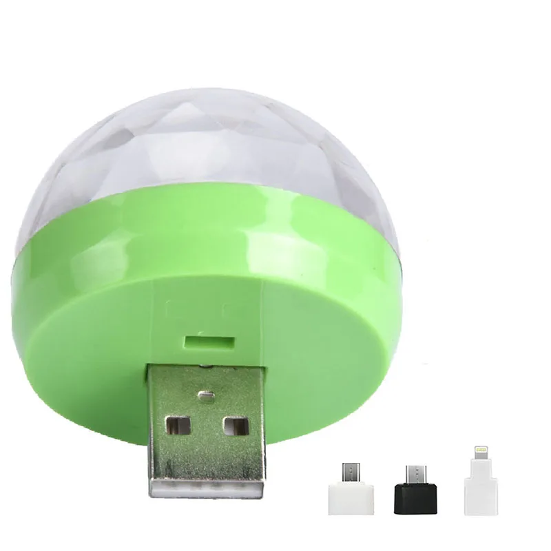Автомобиль USB атмосфера света DJ RGB мини красочные Музыка Музыкальная лампа для C