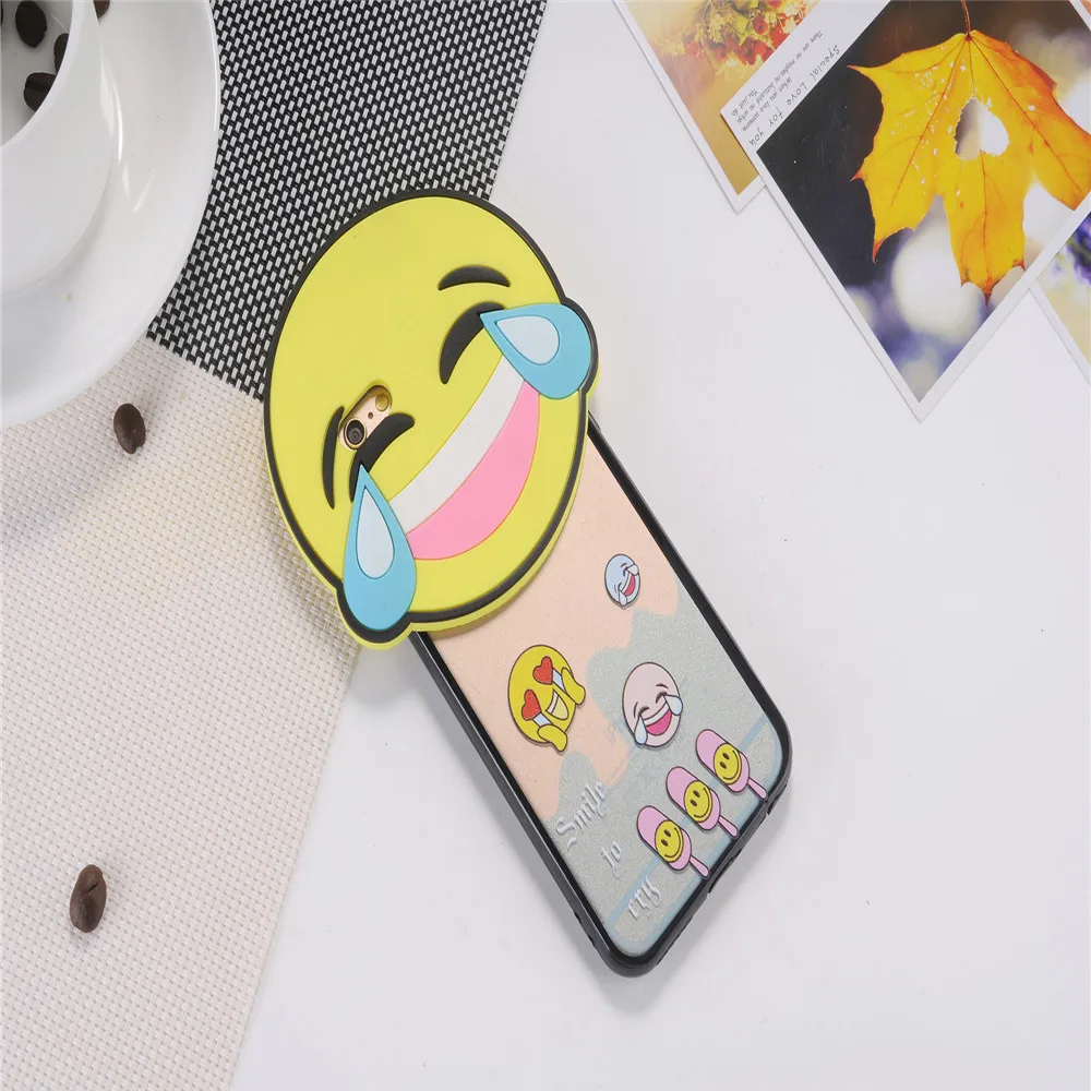 Для iphone 6 4.7 &quot3D Улыбающееся Лицо Подсолнечника ТПУ Назад Чехол для iPhone Plus Splus 5.5&quot