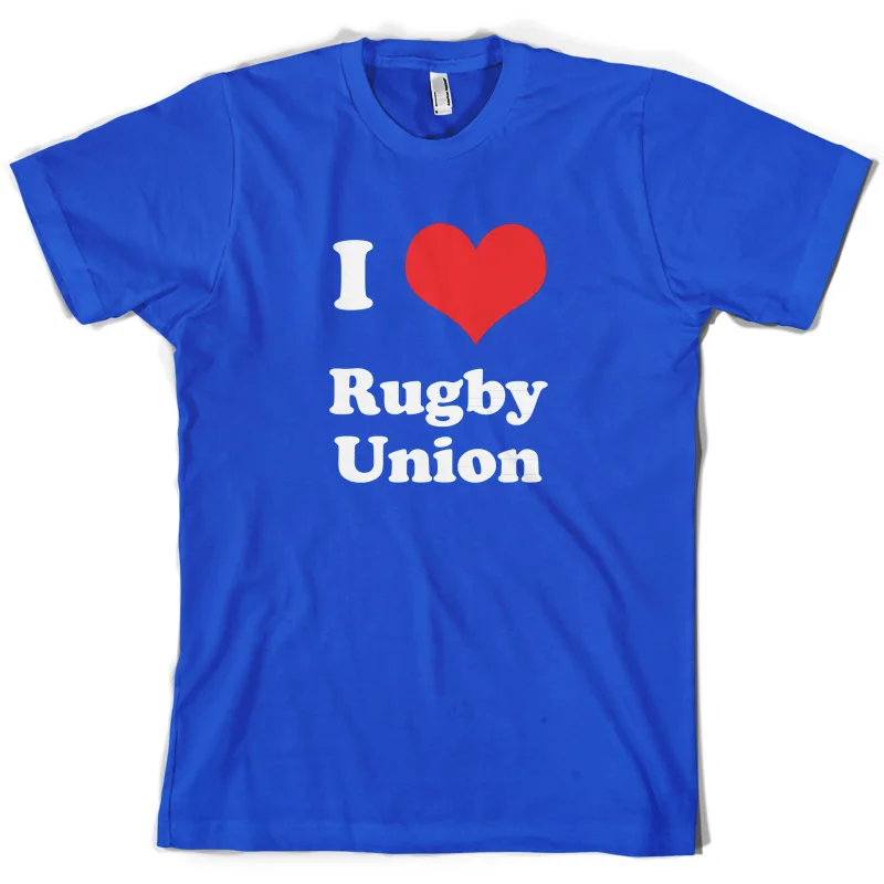 I Love RugbyER Union-Мужская футболка-10 цветов-одежда-Джерси-рубашка мужская уникальная